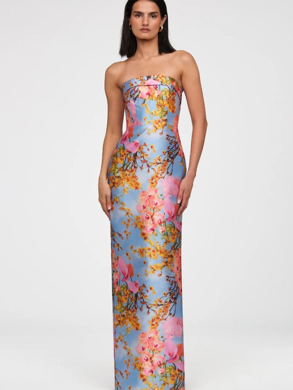 Theia Cleo Strapless Column Dress- Size 6, NWT